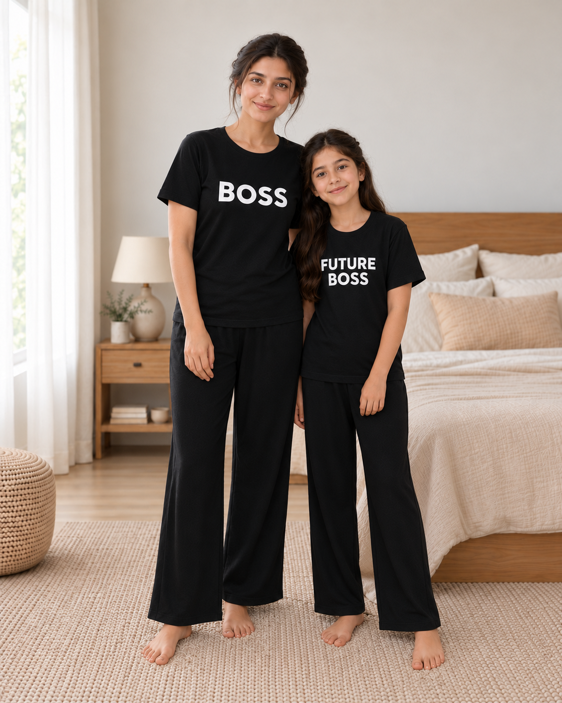 Boss & Future Boss Mom & Daughter Night Suit - pose 3
