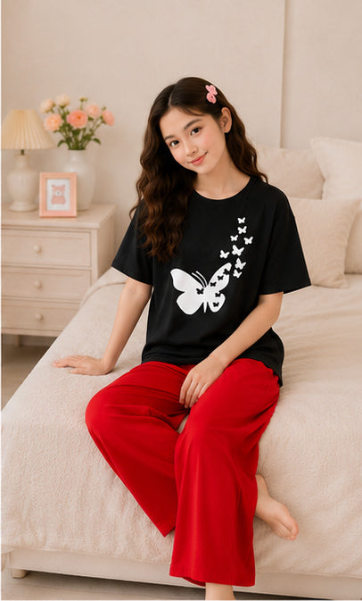 9 Butterflies Girls Night Suit – view 3
