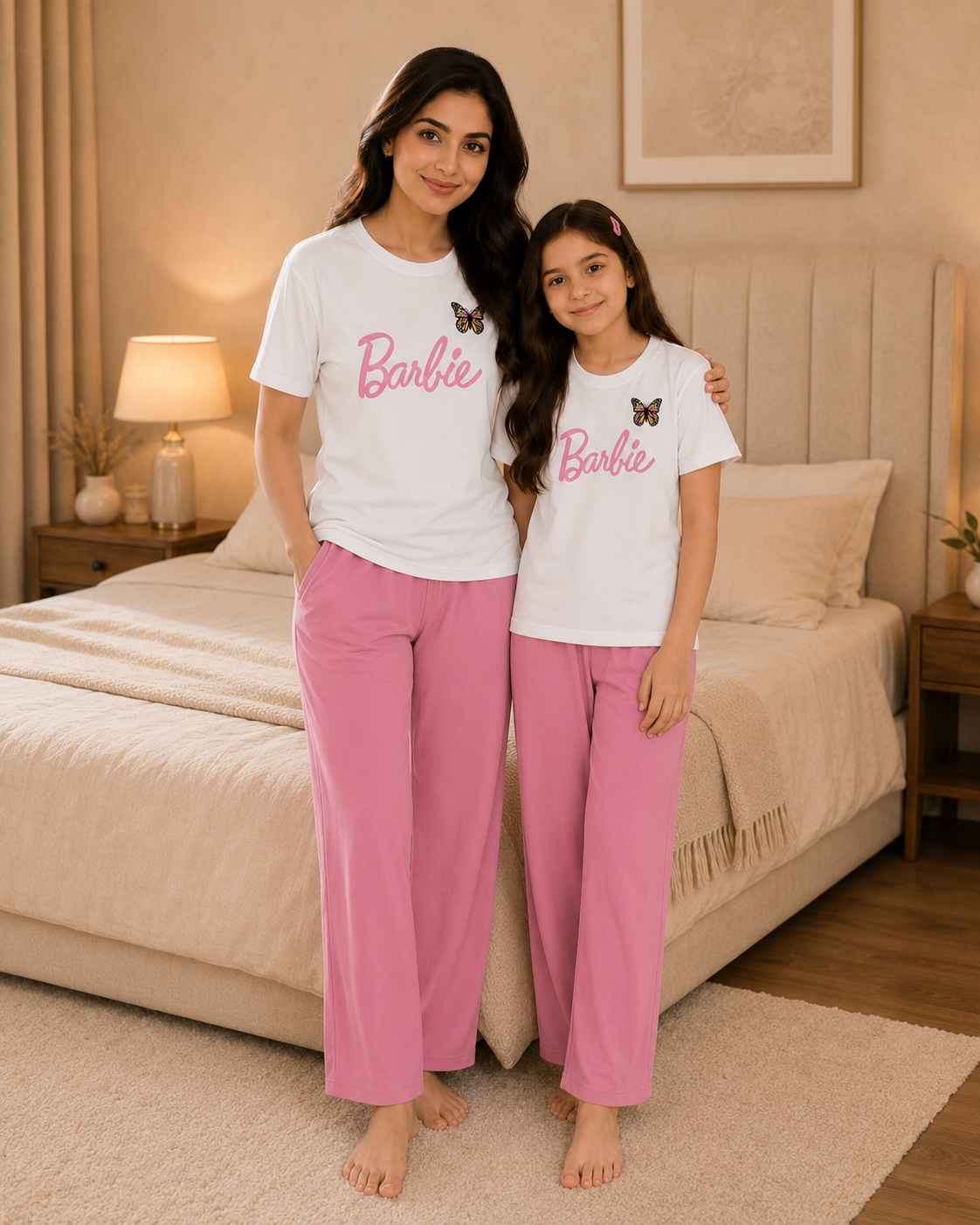 Barbie W-P Mom & Daughter Night Suit – view 4