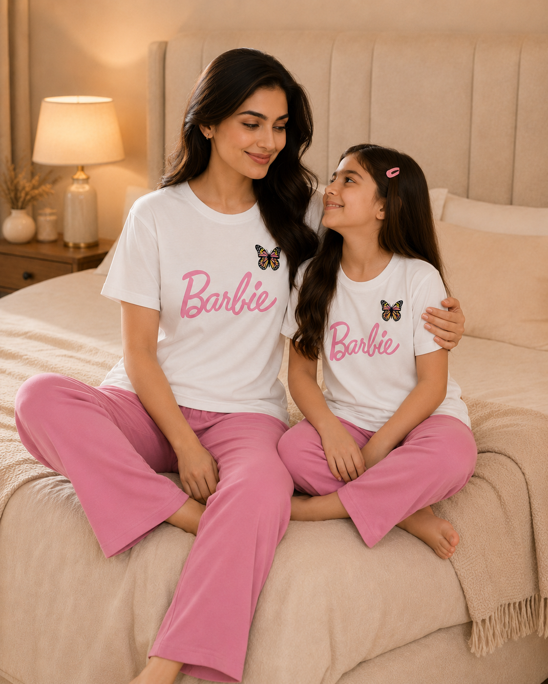 Barbie W-P Mom & Daughter Night Suit – view 2