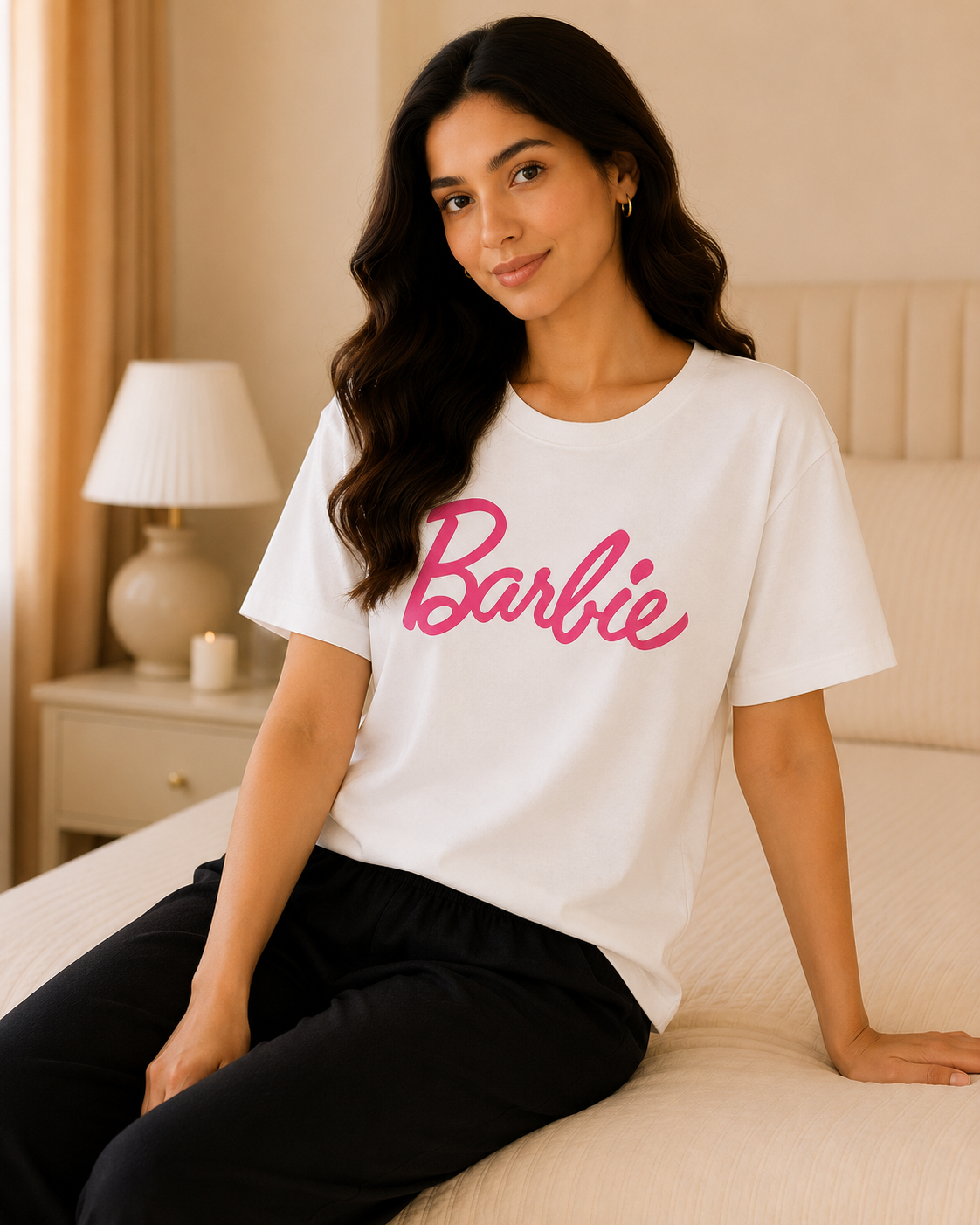 Barbie White & Black Night Suit – view 3
