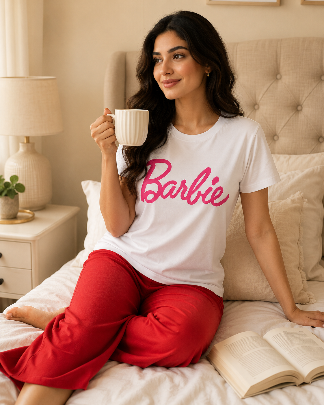 Barbie White & Red Night Suit – view 5