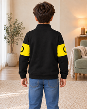 Kids Black & Yellow Graphic Zip-Up Jacket