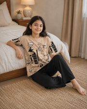 Included Brown Planet night suit — Brown Planet Girls Night Suit