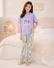 Purple Rabbit Girls Night Suit – view 2