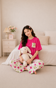 Atishi Leaf Girls Night Suit