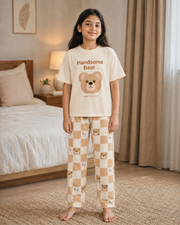 Handsome Panda Girls Night Suit – view 2