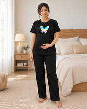 New Butterfly Maternity Night Suit - pose 2