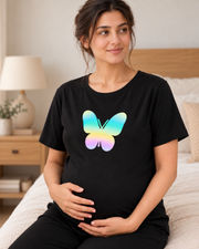 New Butterfly Maternity Night Suit - pose 3