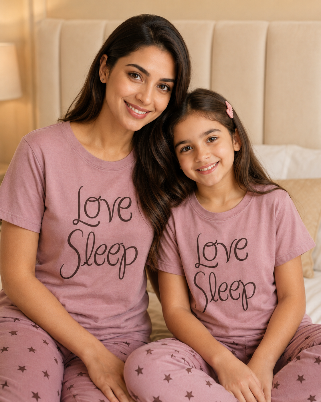 Love Sleep Mom & Daughter Night Suit – view 3