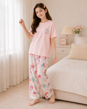 Pink Birds Girls Night Suit – view 3