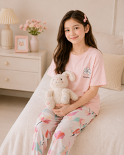 Pink Birds Girls Night Suit – view 5