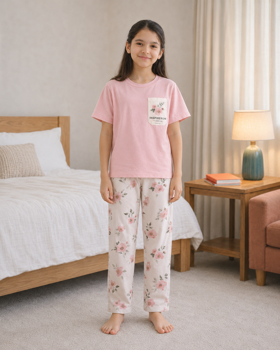 Pink Pocket Girls Night Suit – view 2