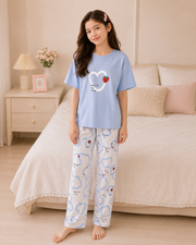 Strawberry Heart Girls Night Suit – view 3