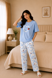 Strawberry Heart Style Printed Night Suit – view 3