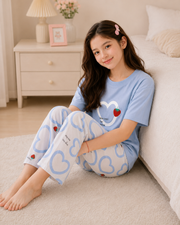 Strawberry Heart Girls Night Suit – view 4